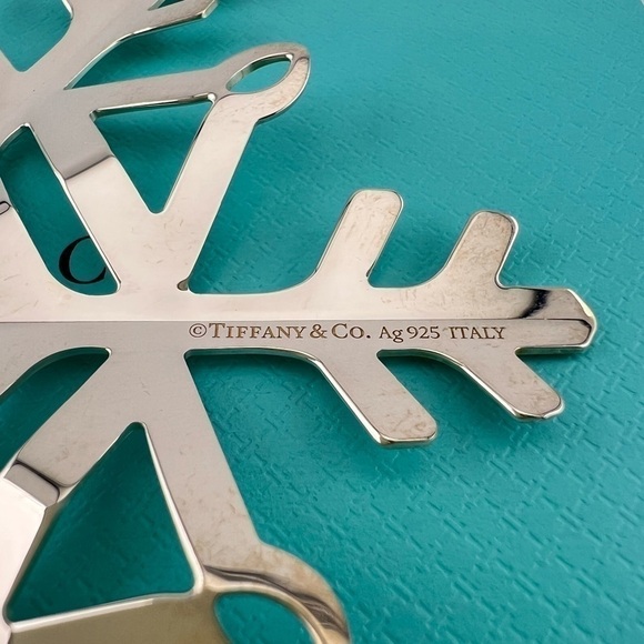 RARE Tiffany & Co. Sterling Silver Snowflake Holiday Tree Ornament - Picture 5 of 7